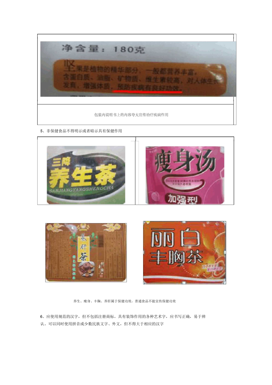 預(yù)包裝食品標(biāo)簽不合格案例對照7718強(qiáng)制性標(biāo)識內(nèi)容